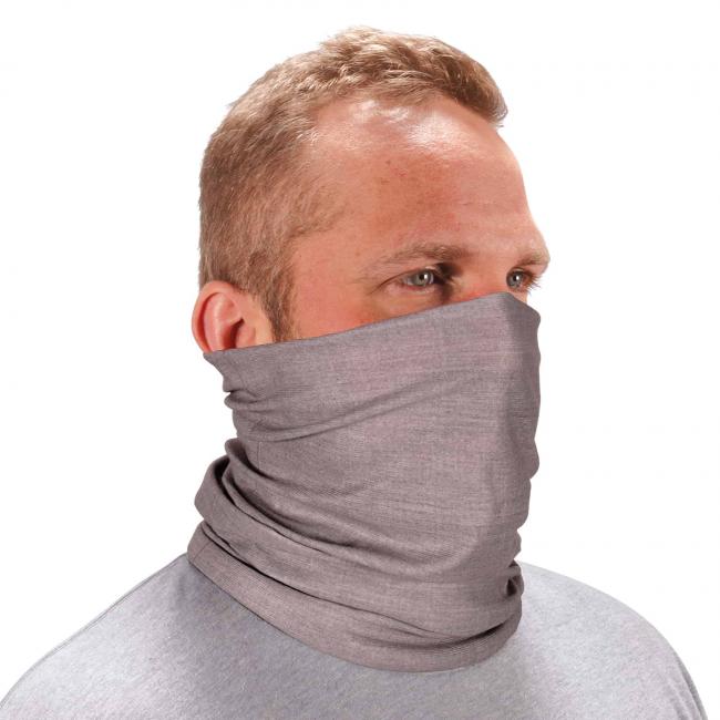 Ergodyne Chill-Its® Heather Gray Multi-Use Face Mask