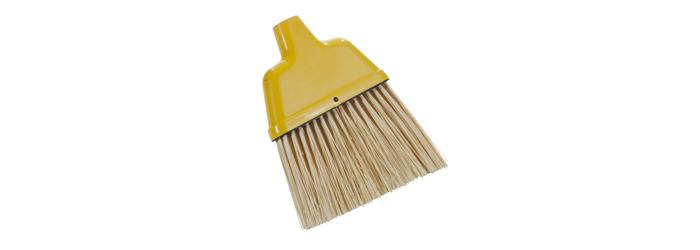 Magnolia Brush Cream Flagged Plastic Angle Broom