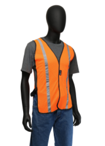 One Size Fits All Orange Mesh Vest With 1