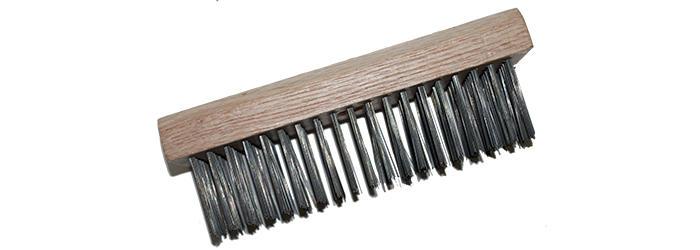 Magnolia Brush 6 x 19 Round Carbon Steel Straightback Scratch Wire Brush