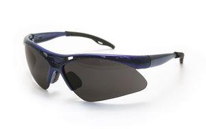 SAS 540-0301 Diamondback Safety Glasses - Blue Frame with Shade Lens - Polybag (12 Pr)