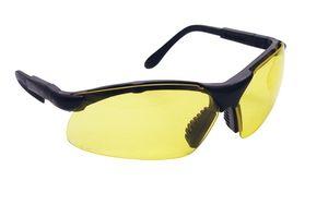 SAS 541-0002 Sidewinder Safety Glasses - Black Frame with Silver Lens - Polybag (12 Pr)