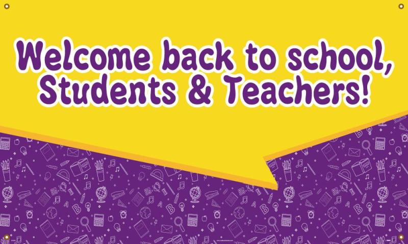 WELCOME BACK TO SCHOOL BANNER