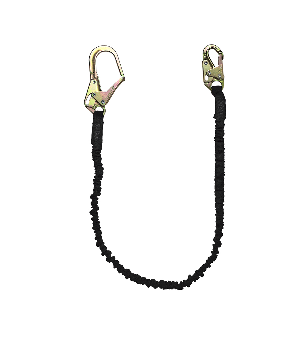 SafeWaze 6' Low Profile Energy Absorbing Lanyard with Rebar & Snap Hook