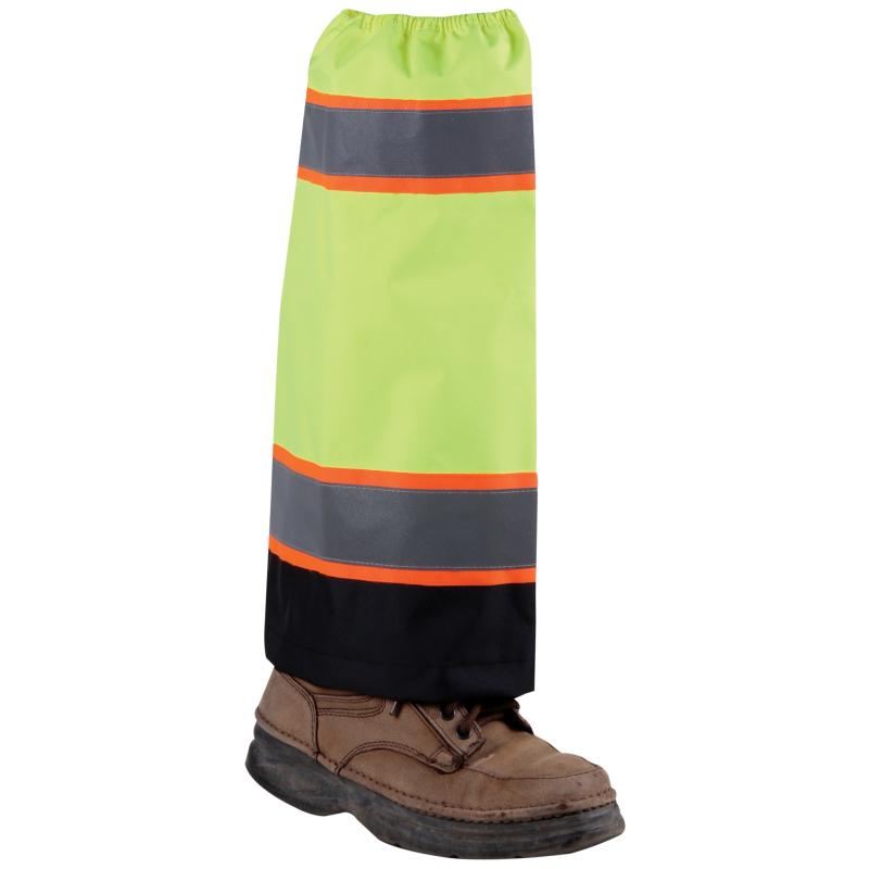 Lime Waterproof High Viz Gaiters