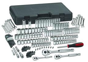 GearWrench 165pc. Mixed Drive 6 & 12 Point SAE/Metric Mechanics Tool Socket Set