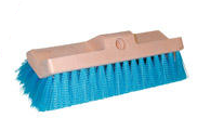 Magnolia Brush Bi-Level Blue Crimped Plastic Deck Scrub Brush