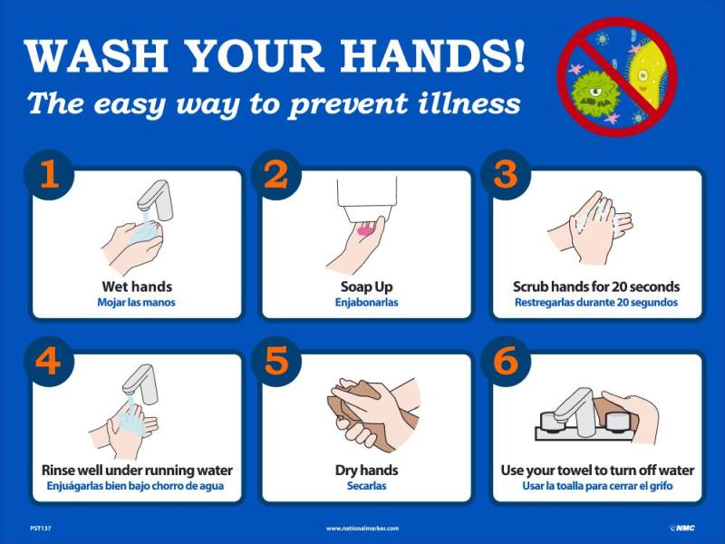 WASH YOUR HANDS POSTER