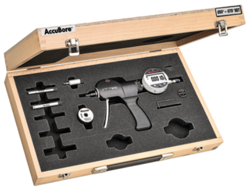 Starrett AccuBore® 1/4"-3/8" (6-10mm) Range .00005" (0.001mm) 3-Point Contact Electronic Bore Gage Set