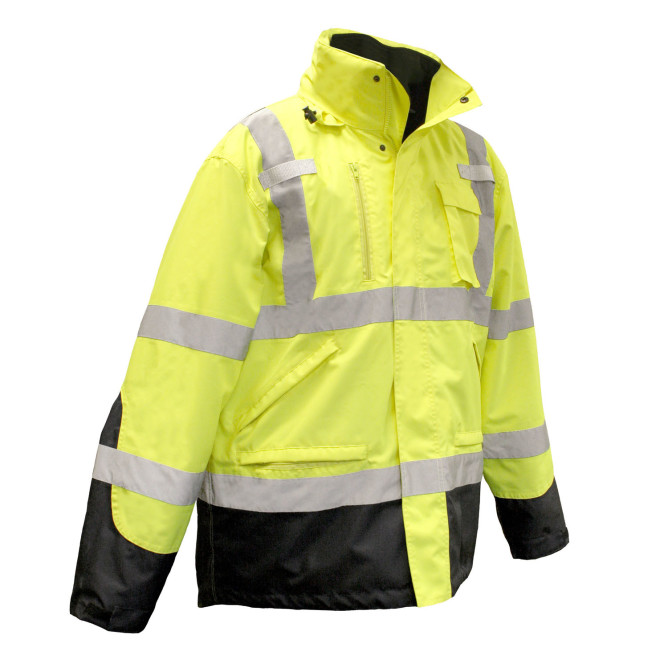 Radian High Visibility Yellow Class 3 Three-in-One Weatherproof Parka