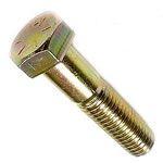 Hex Head Cap Screw Grade 8 Steel Zinc Yellow Plated