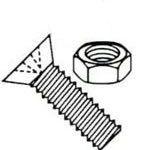 Phillips Flat Head with Nuts Steel Zinc Plated Machine Screw Kit