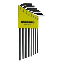 Bondhus 12132, Set 8 Hex L-Wrenches .050 - 5/32 - Long