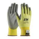 PIP G-Tek® KEV™ Yellow 15 Gauge Seamless Knit Polyurethane Coated Smooth Grip Acrylic/Kevlar Gloves - Vend Ready