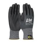 PIP G-Tek® KEV™ Gray/Black 13 Gauge Seamless Knit Nitrile Coated Foam Grip Engineered Yarn/Kevlar Gloves
