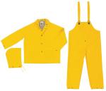 MCR Safety Stowaway Yellow .25mm PVC Light Weight Rain Suit