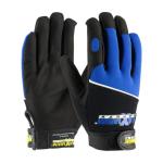 PIP Maximum Safety® Black/Blue Synthetic Leather Mechanical Safety Gloves