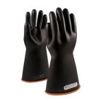 PIP Novax® 16" Black/Orange Class 1 Straight Cuff Insulated Rubber Gloves