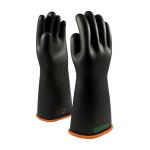 PIP Novax® 16" Black/Orange Class 3 Straight Cuff Insulated Rubber Gloves