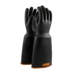 PIP Novax® 16" Black/Orange Class 4 Bell Cuff Insulated Rubber Gloves