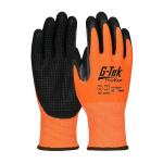 PIP® G-Tek® PolyKor® 13G Hi-Vis Orange A3 Double-Dipped Nitrile Coated MicroSurface/Dot Grip Gloves W/ Extended Thumb Crotch