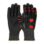 PIP G-Tek® PolyKor® X7™ 18G Black A7 NeoFoam® Coated Impact Protection Gloves