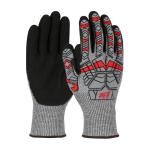 PIP® G-Tek® PolyKor® 13G Peppered A4 Double-Dipped Nitrile Coated Impact Protection MicroSurface Grip Gloves