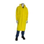 PIP Base35™ Yellow Premium 0.35mm Two Piece 48" PVC/Polyester/Corduroy Rain Suit Set