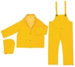 MCR Safety Classic Plus Yellow 3 Piece .35mm  PVC/Polyester Rain Suit Set