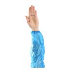 PIP Blue 18" Single Use 1mil. Polyethylene Disposable Sleeves - 1,000/Case
