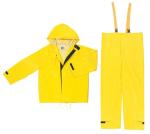MCR Safety Hydroblast Yellow .28mm PVC/Nylon Light Weight Rain Suit Set
