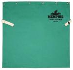 MCR Safety Memphis Welding 20" Green Cotton Finish Bib W/Snaps