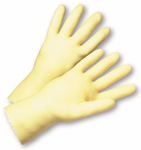 West Chester Economy 16 Mil Unlined Amber Latex Gloves