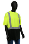 West Chester X-Large Lime/Black Bottom Class 2 Color Block Short Sleeve Shirt