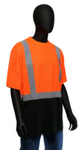 West Chester X-Large Orange/Black Bottom Class 2 Color Block Short Sleeve Shirt