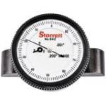 Starrett 2-1/2" Base Top Reading Dial Depth Gage 0-8.6" Range, .001" Graduations With Extension & Case