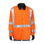 Ironcat® Orange Hi-Vis Fire Resistant 100% Sateen Cotton Welding Jacket