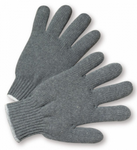 West Chester Standard Grey Polyester/Cotton String Knit Gloves