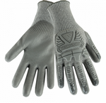 West Chester R2 Silver Fox Gray PU Palm Coated Speckle BOH & FINGER TPR Protection HPPE Gloves