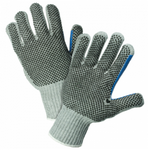 West Chester PosiGrip™ 7 Gauge Heavy Weight Dotted Grey Polyester/Cotton String Knit Gloves