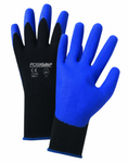 West Chester PosiGrip™ Air Injected Blue PVC Palm Coated Black Nylon Gloves