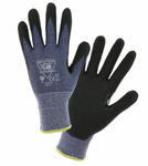 West Chester Barracuda 15 Gauge Blue HPPE Black Microfoam Nitrile Dipped Gloves
