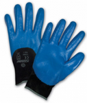 West Chester PosiGrip™ Blue Flat Nitrile 3/4 Dipped Black Nylon Gloves