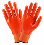 West Chester Orange Flat Fully Coated Nitrile Gloves