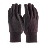 PIP Ladies PVC Dot Grip Palm Thumb & Finger Brown Cotton Jersey Gloves - Regular Weight
