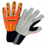 West Chester R2 Hi-Viz Orange Corded Palm Safety Rigger High Dexterity Gloves