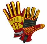 West Chester R15 Rigger Red/Yellow PVC Palm Cut Resistant Gloves