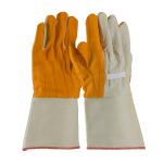 PIP Gold Premium Grade Double Layer Nap-out Finish Cotton Chore Gloves - Rubberized Gauntlet Cuff