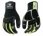 West Chester The Yeti Black Hi-Viz Waterproof High Dexterity Gloves