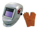 Astro Pneumatic 8077SE Deluxe Solar Auto-Darkening Welding Helmet with FREE 13.5" Leather Welding Gloves